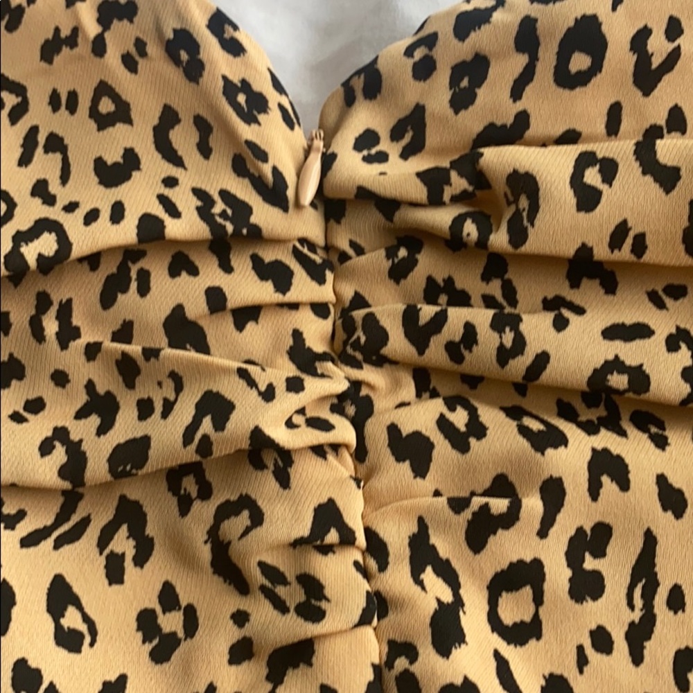 Forever 21 cheetah print short sleeved dress - Picture 5 of 6
